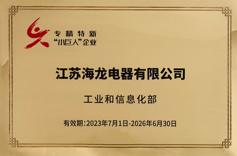  喜報(bào)：江蘇海龍成功入圍國(guó)家級(jí)“專精特新”小巨人企業(yè)？